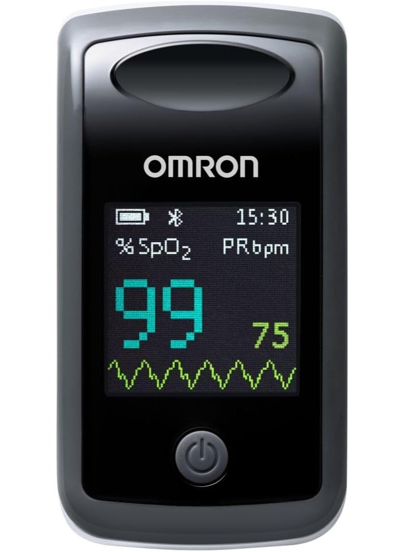 Omron P300 Fingertip Pulse Oximeter with Bluetooth - Accurate Blood Oxygen & Heart Rate Monitor with App Connectivity - Image 4
