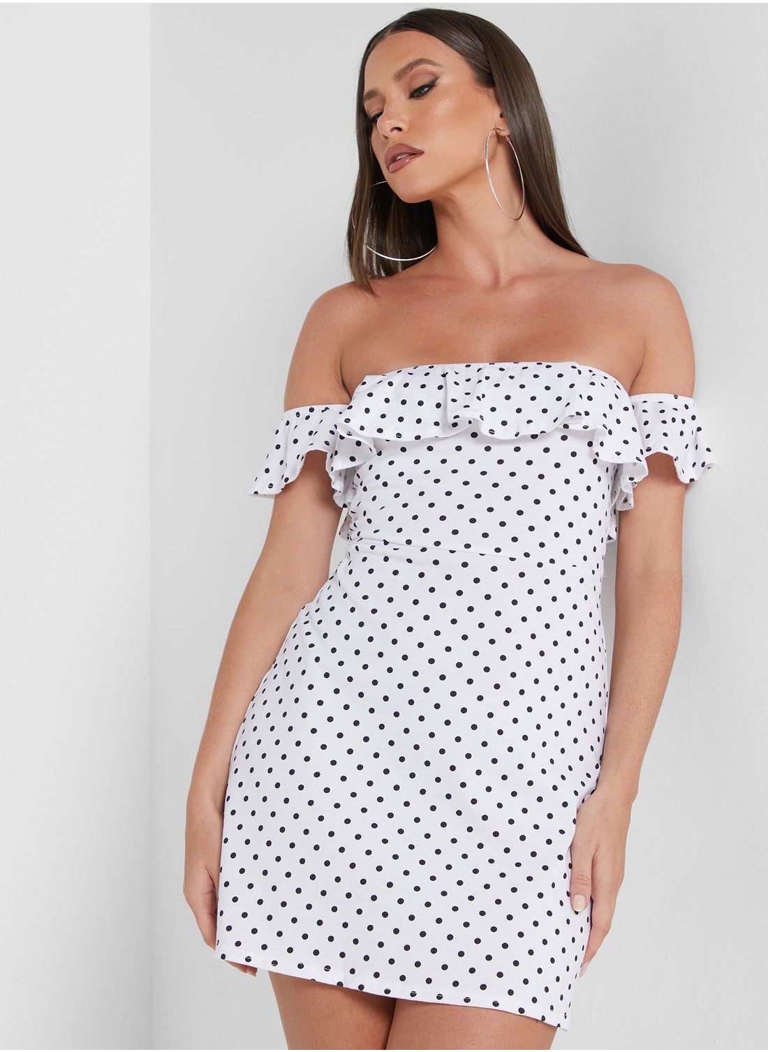 Missguided polka hotsell dot dress