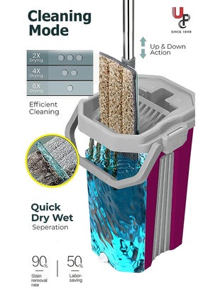 StarAndDaisy Spare Parts of Pureatic Mops by UPC- Refill Pads, Darts, Scrapper, Plastic Head (1 Scrapper for 38cm Mop Pink)  - Image 3