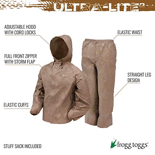 FROGG TOGGS Men's Ultra-Lite2 Waterproof Breathable Protective Rain Suit - Image 2