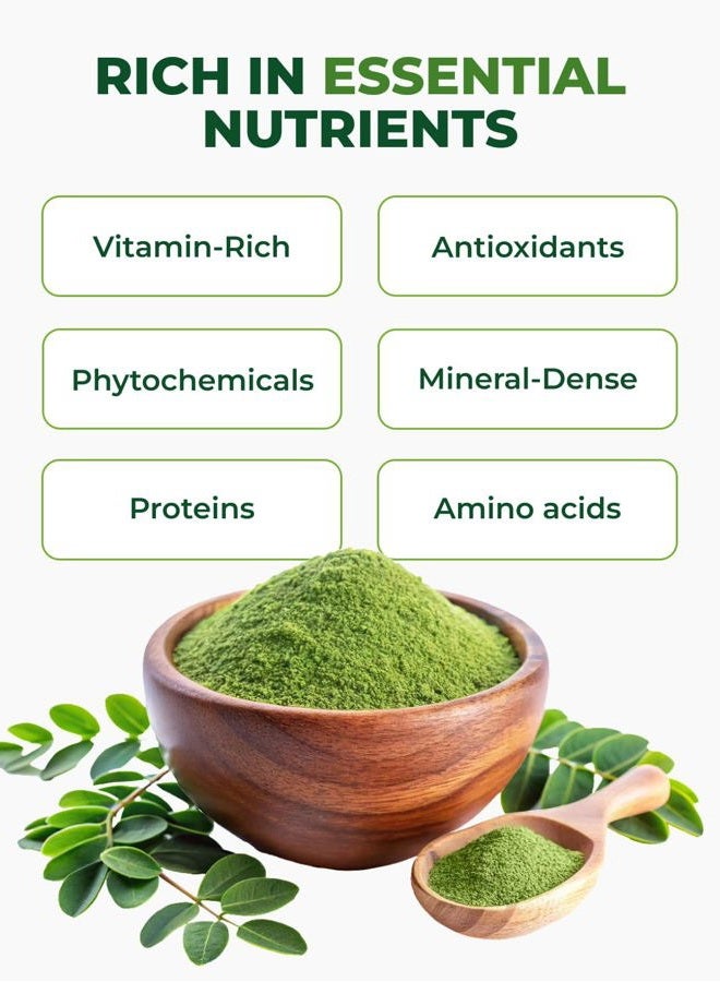 Pura Vida Moringa Moringa Powder by - USDA Organic Moringa Powder, Organic Moringa Oleifera, Moringa Leaf Powder| Perfect for Smoothies, Recipes and Moringa Tea. 8 oz. - Image 4