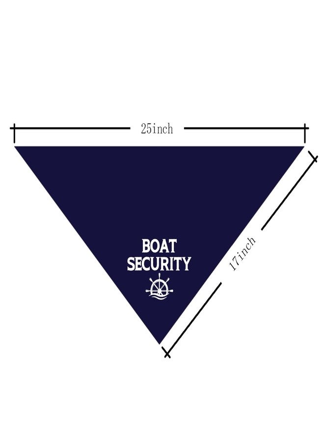 ZPPRJF Dog Bandana, Dark Blue, Nautical, 25 x 17 Inches, Adult Dogs, All Breed Sizes, Comfortable, Durable, Water Resistant, Solid Pattern, Holiday, Special Event - Image 4