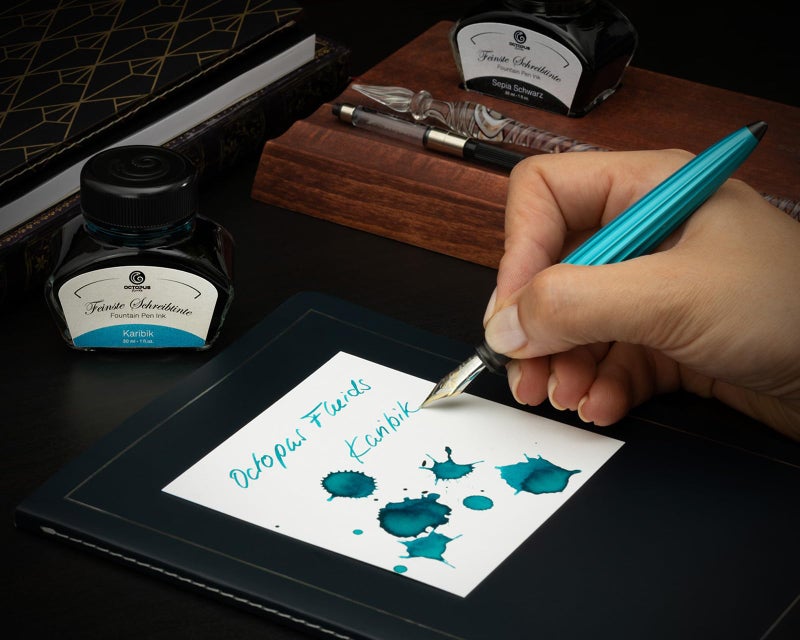 DIPLOMAT Aero Turquoise Fountain Pen (EF) D40311021 - Image 5