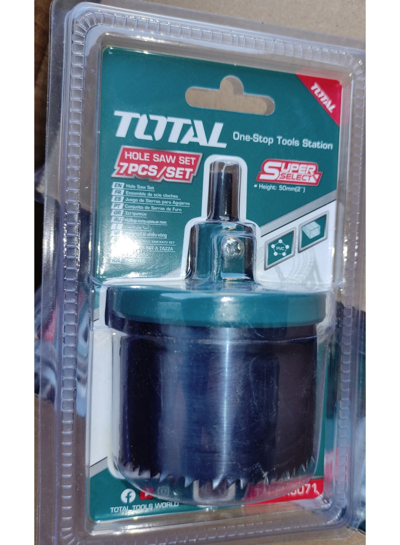 TOTAL 7-piece wood saw bit set, 26mm - 63mm - Image 2