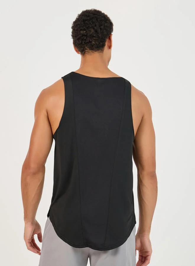 Styli Solid Stretchable Training Sleeveless Tank