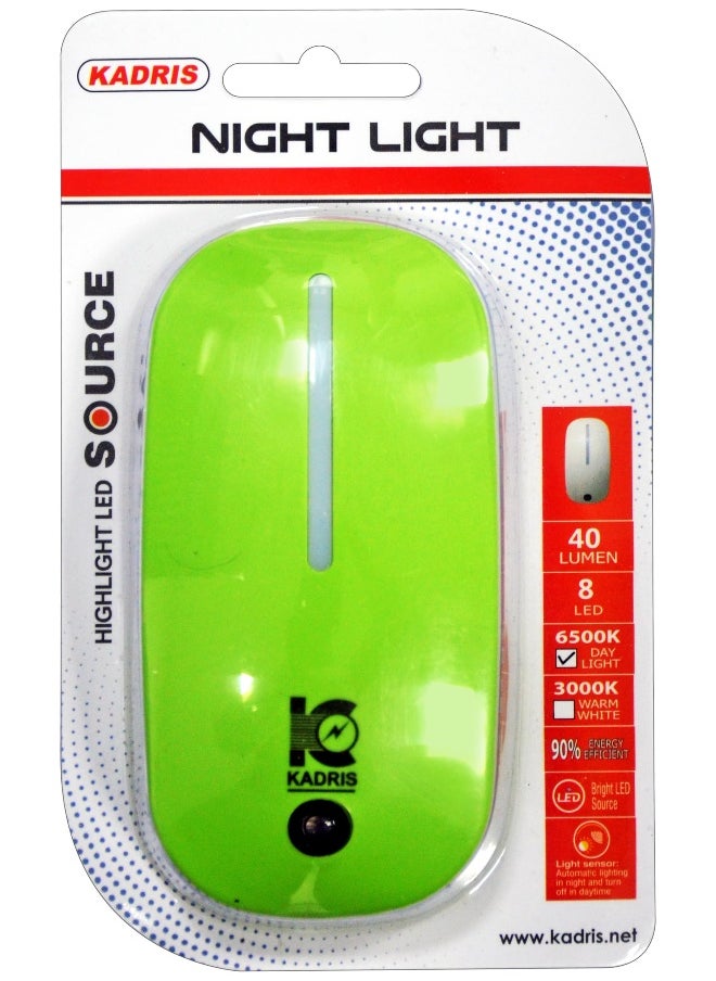 KADRIS LED Night Light Soft Lighting And Energy saving 1W for Bedroom,Kitchen, Hallway, Stairs Operating power 220V-240V with UK plug LA-1886 Assorted Color  - Image 1