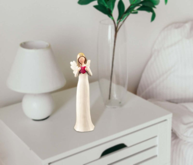 PlentifulHome التماثيل الملاك مع تماثيل Heart Guardian Angel التماثيل القابلة للتحصيل الخيار المثالي للمنزل D؟ Cor 7.48؟ H - Image 2