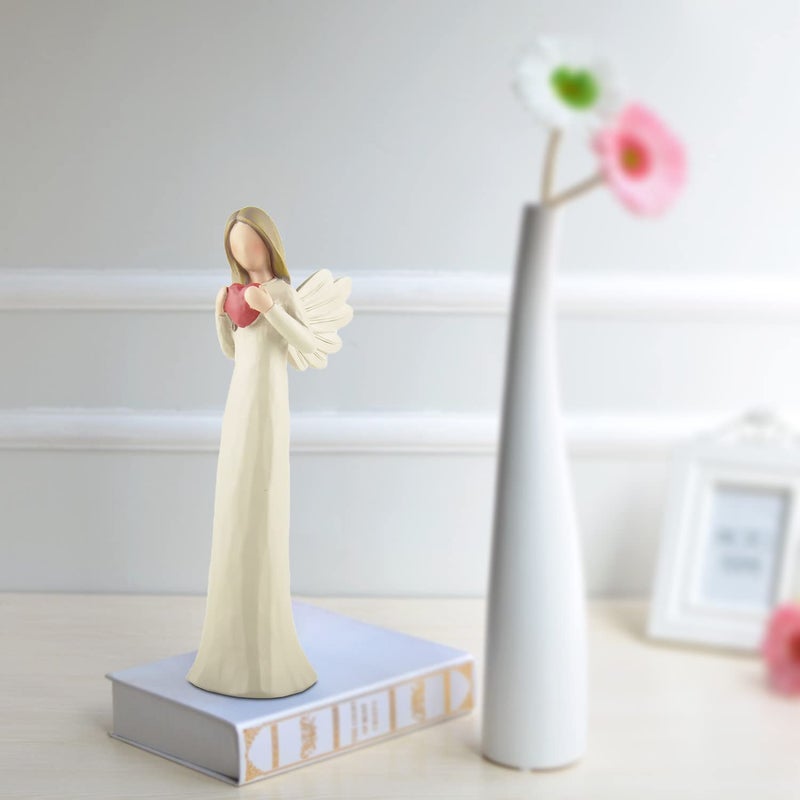 PlentifulHome التماثيل الملاك مع تماثيل Heart Guardian Angel التماثيل القابلة للتحصيل الخيار المثالي للمنزل D؟ Cor 7.48؟ H - Image 5
