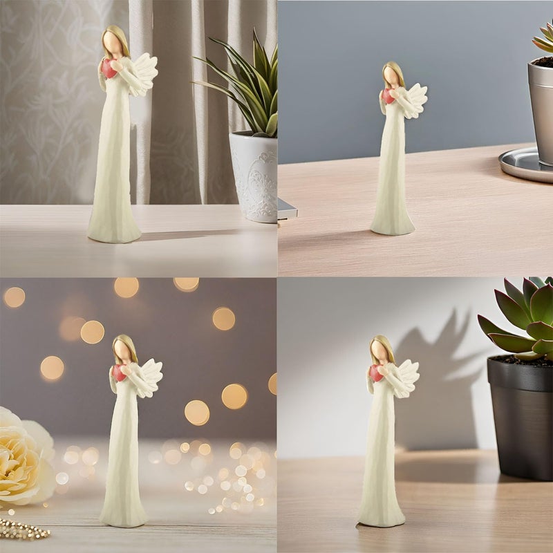 PlentifulHome التماثيل الملاك مع تماثيل Heart Guardian Angel التماثيل القابلة للتحصيل الخيار المثالي للمنزل D؟ Cor 7.48؟ H - Image 4