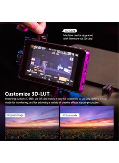 VILTROX VILTROX 5.5 Inch 1200nits 4K 10bit HDMI Field Monitor, Touchscreen 3D LUT Portable Video Field Monitor Kit , On-Camera RGB Parade Histogram Waveform Focus Assist Monitor (DC-550 Pro)  - Image 5