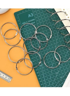 Y&D Loose-Leaf Binder Ring, 2-Inch Index Card Metal Ring Book Flash Clip Key Openable Large Round Hanging (20 Pcs)  - Image 4