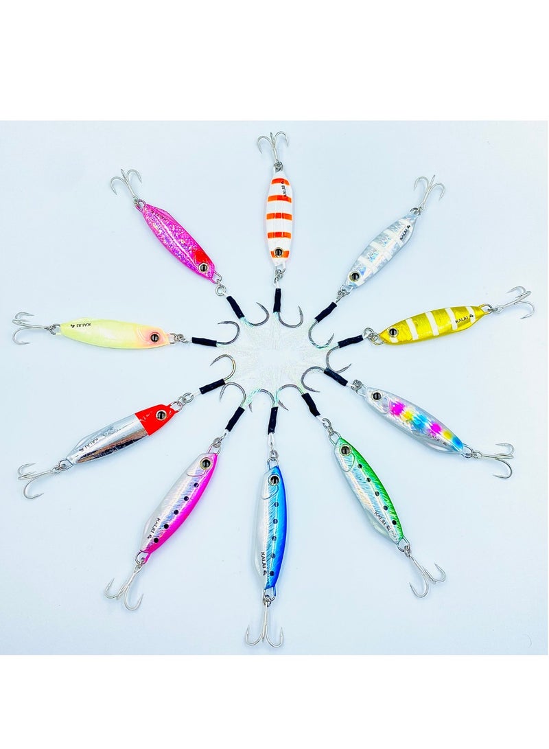 oakura Kaiju Jig - 60G Weights, Silver Pink, Extra Sharp Bkk Hook, 10 Mesmerizing Colors - Lightweight Gear For Epic Fishing Adventures - Image 3