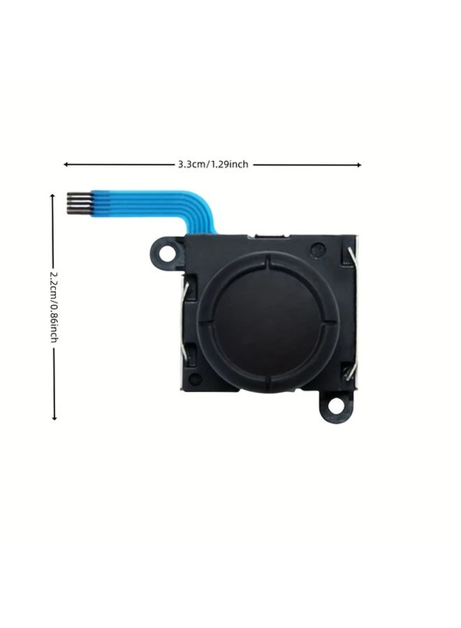 طقم إصلاح Joycon 6 قطع أدوات استبدال عصي التناظرية اليمنى واليسرى ثلاثية الأبعاد لوحدة تحكم Nintendo Switch - Image 2