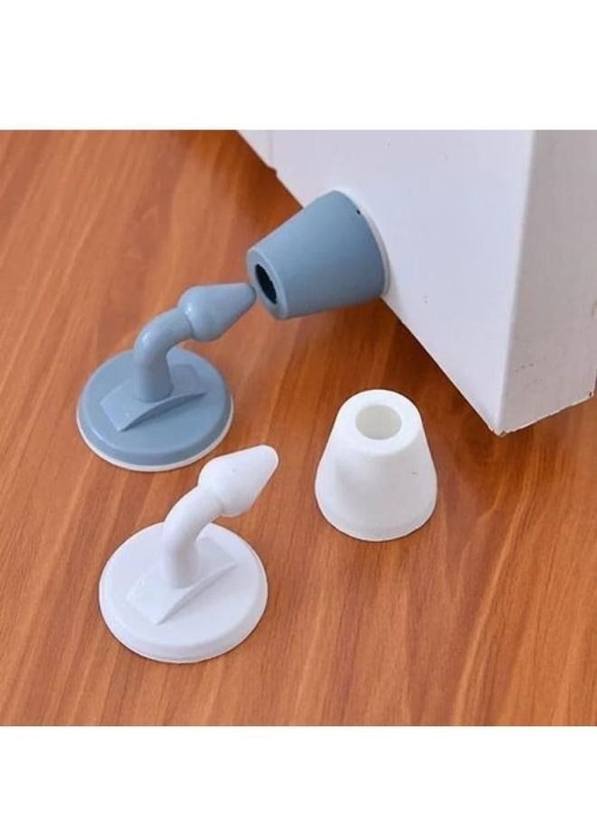 مجموعة من قطعتين من سدادة الباب المصنوعة من السيليكون واقي الحائط كاتم الصوت - Image 2