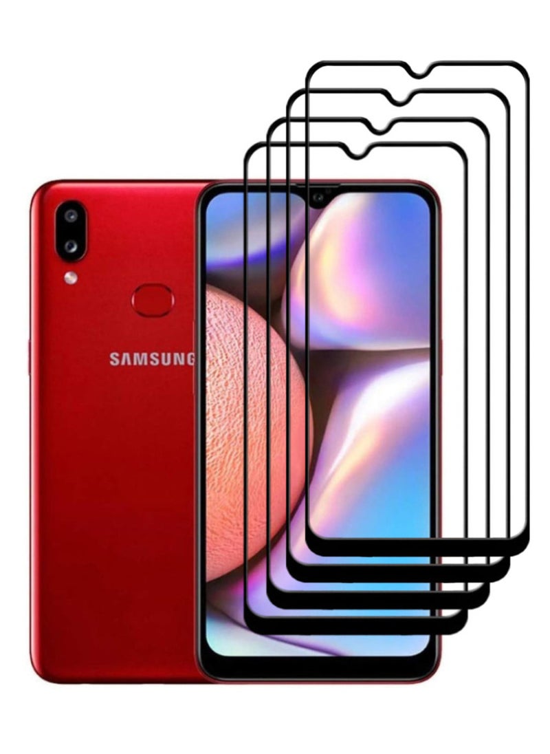 ACLIX 4 Pieces Antistatic ESD Dustproof Premium Quality High Definition Tempered Glass Screen Protector Designed For Samsung Galaxy A10s - Image 1