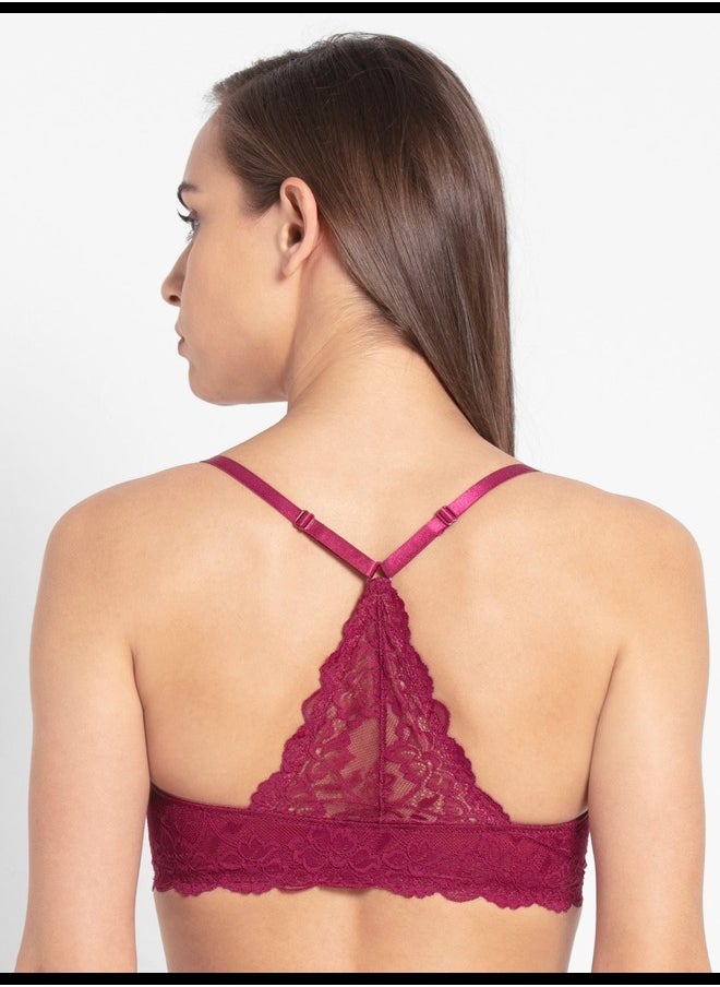 JOCKEY - Jockey 1815 Women's Under-Wired Padded Soft Touch Microfiber Nylon Elastane Stretch Full Coverage Lace Back Styling T-Shirt Bra with Adjustable Straps - Image 1