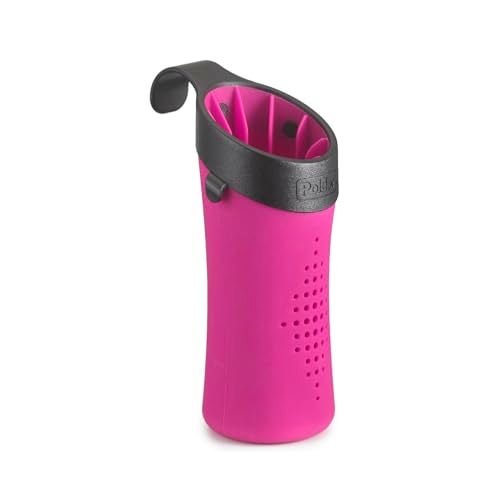 Polder Silicone Cover for Flat Iron, Curling Iron, Hair Straightener - Portable Organizer for Styling Tools, Travel or Home Use, Pink - Image 1
