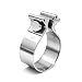 BDFHYK SKYMIRO 3 Inch Exhaust Clamp Narrow Band Muffler Clamps Stainless Steel 304 for 3 OD Exhaust Pipe Muffler Elbow Exhaust Tubing Connection Catalytic Converters 1PCS - Image 2