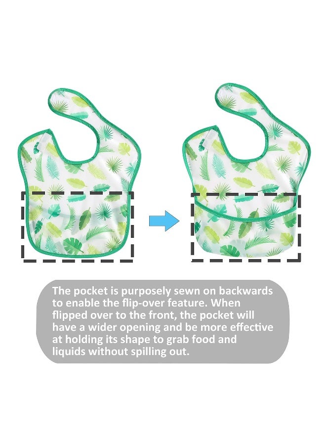 PandaEar 3 Pack Super Light Weight Baby Bib, Waterproof, Washable, Stain Oil and Odor Resistant 12-48 Months (Boy) - Image 4