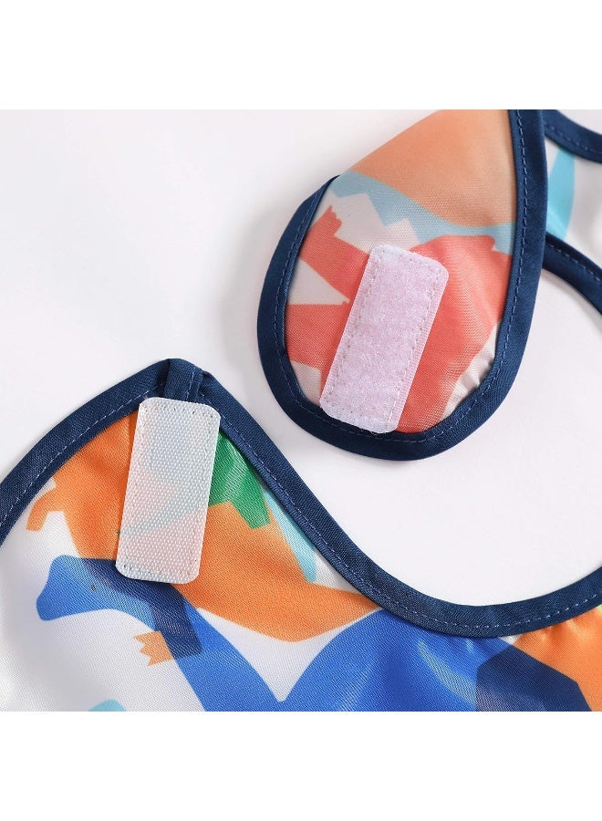 PandaEar 3 Pack Super Light Weight Baby Bib, Waterproof, Washable, Stain Oil and Odor Resistant 12-48 Months (Boy) - Image 3