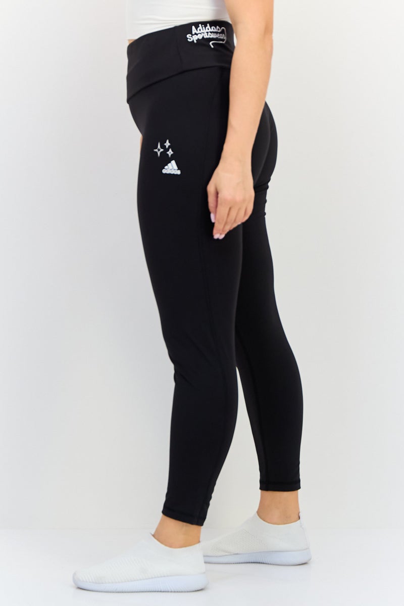 Adidas  leggings تدريب ضيقة للنساء، سوداء - Image 2