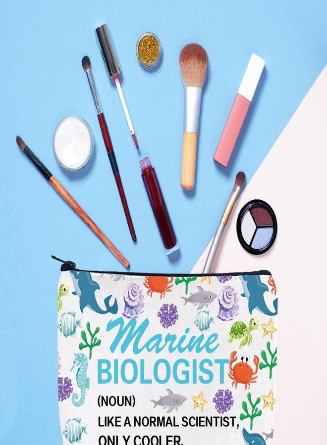 Gzrlyf Marine Biologist Makeup Bag Future Marine Biologist Gift Marine Biology Graduation Gift Ocean Life Scientist Cosmetic Bag (Marine Biologist noun) - Image 2