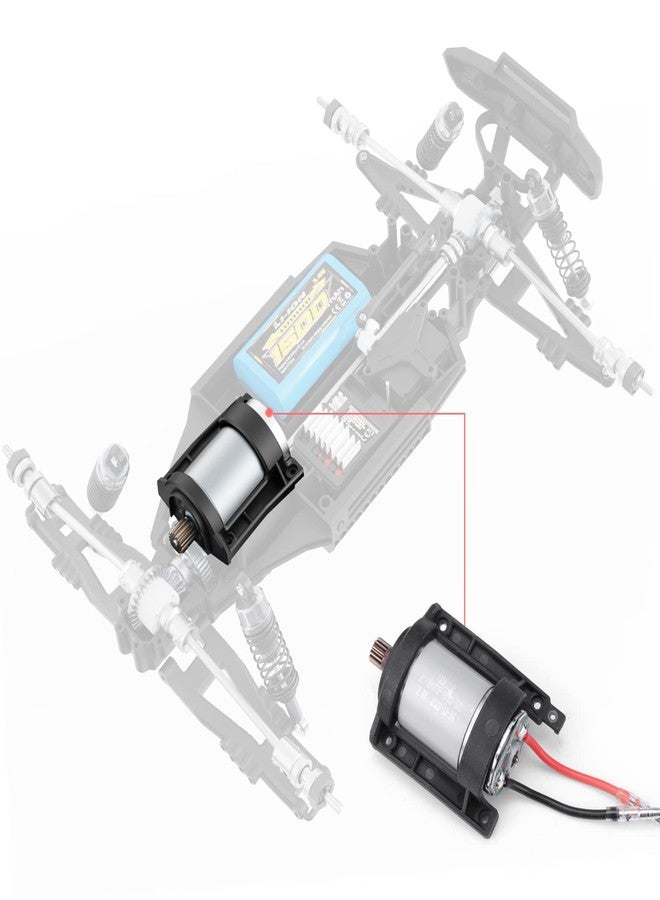 HAIBOXING 1/12TH Scale RC Cars Spare Parts, Remote Control Truck Brushed Motor 390 with Motor Pinion Apply to 903&905 (90125&90128) - Image 3