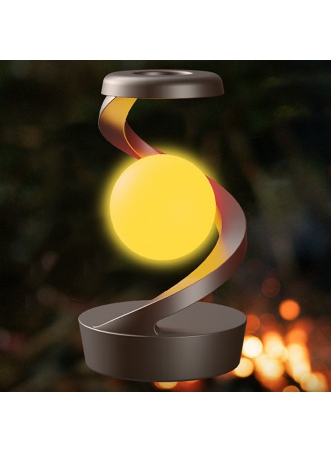 Creative Rotating Floating Lamp, Bedside Night Light with Fast Wireless Phone Charger, RGB Ambient Mood Lighting, and Modern Touch Control Desk Lamp for Home and - Image 3