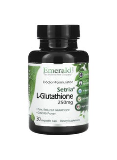 Emerald Laboratories Emerald Laboratories, Setria L-Glutathione, 250 mg, 30 Vegetable Caps  - Image 1