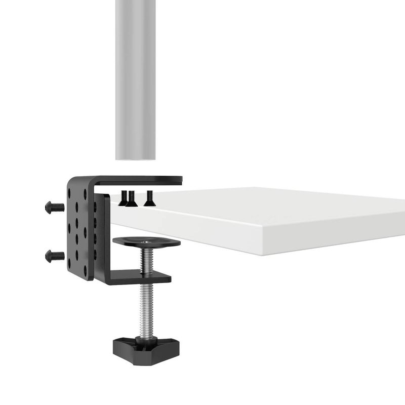 WALI C Clamp Base Stand Mounting Accessory, Desk c-clamp for WALI Monitor Mount Workstation System (C-CLAMP), Black - Image 3
