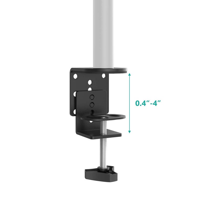 WALI C Clamp Base Stand Mounting Accessory, Desk c-clamp for WALI Monitor Mount Workstation System (C-CLAMP), Black - Image 2