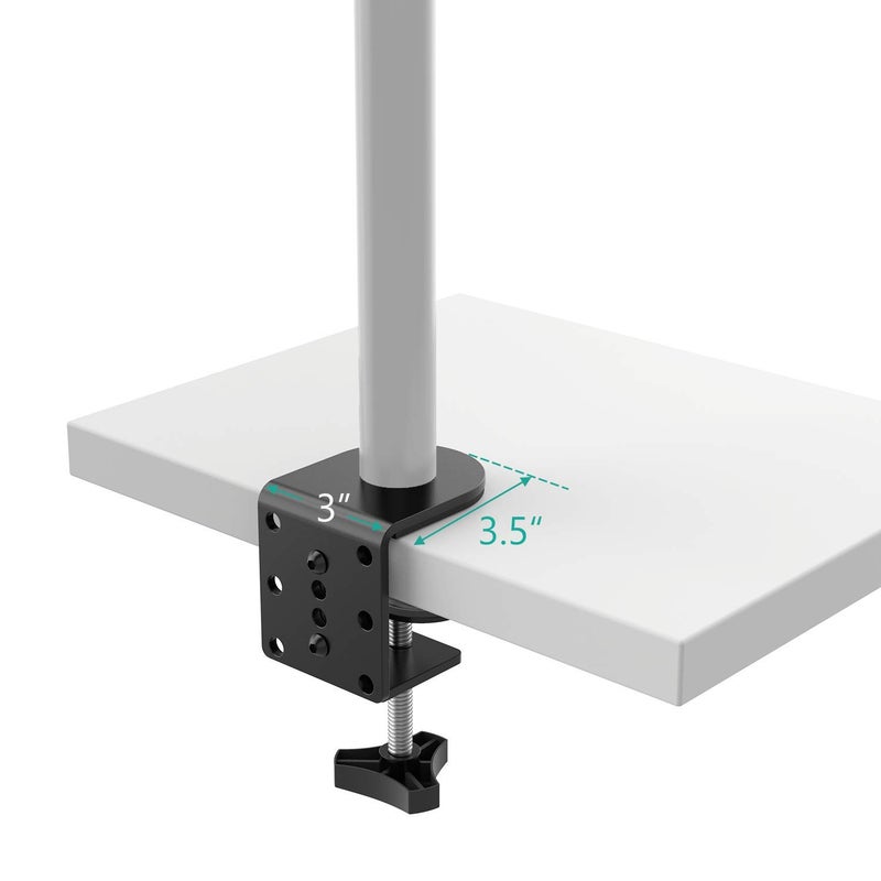 WALI C Clamp Base Stand Mounting Accessory, Desk c-clamp for WALI Monitor Mount Workstation System (C-CLAMP), Black - Image 5