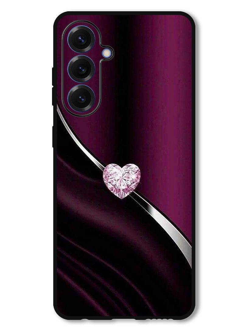 Theodor Protective Case Anti Scratch Shock Proof Bumper Cover For Samsung Galaxy S25 Plus Diamond Heart - Image 1