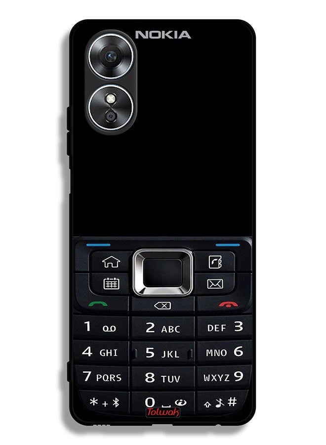 Tolwak Oppo A17 Protective Case Cover Old Phone Pattern - Image 2