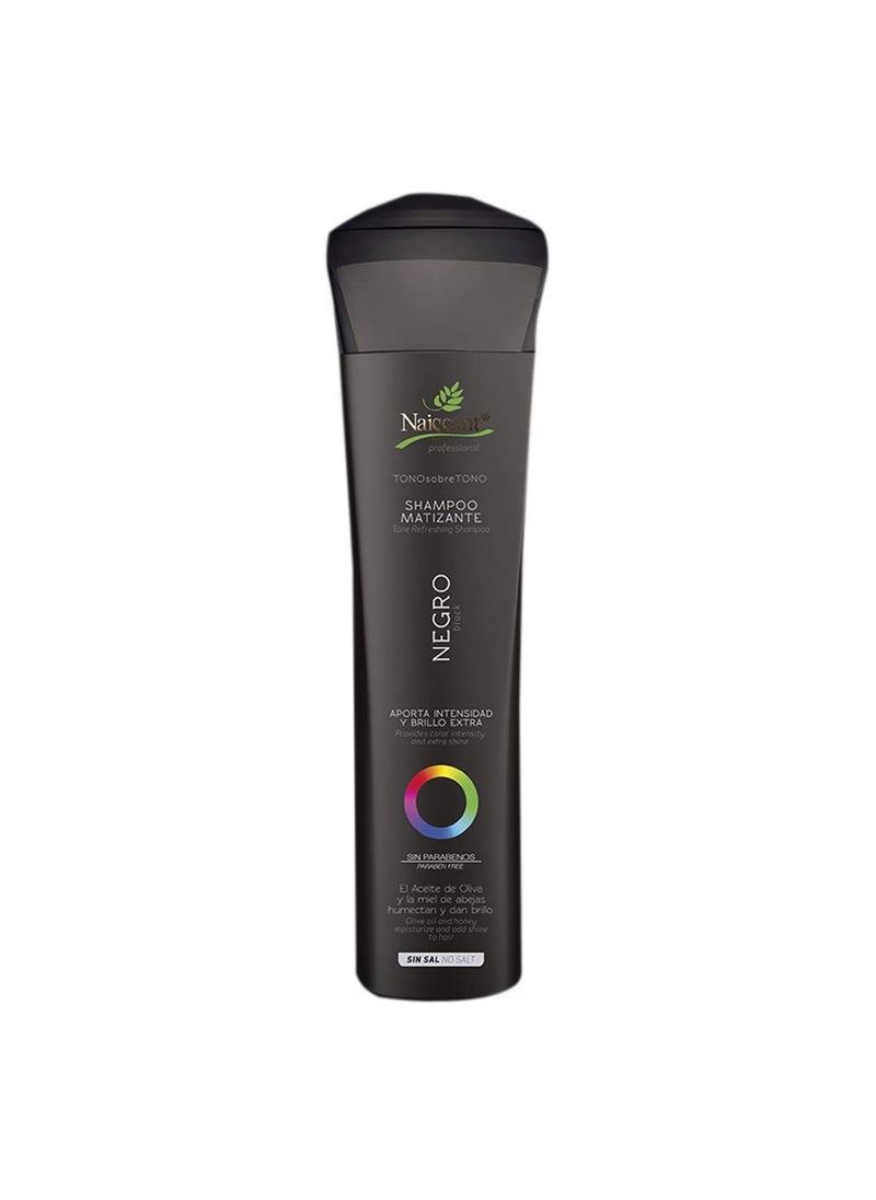 Naissant Naissant Cool Black Hair Toning Shampoo | Eliminates Brassiness | Neutralizes Yellow & Orange Tones | Paraben, Ammonia & Sulfate Free | Pro-Vitamin B5, Olive Oil & Honey (Negro) 10.1 Fl 