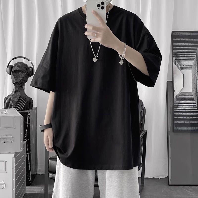 Boys Short-Sleeved T-Shirt Trendy Brand Fashionable All-Match Ins Loose Summer Hong Kong Style Top Teenager T-Shirt - Image 5