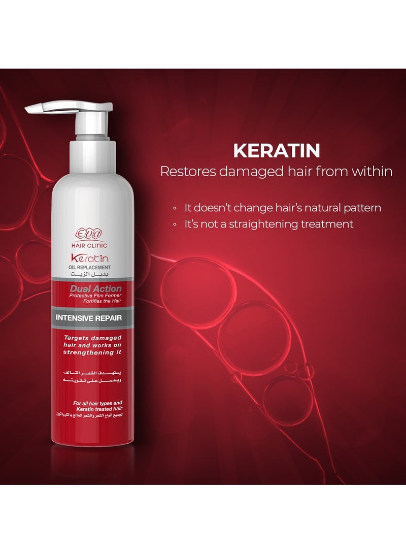 Eva زيت الكيراتين من عيادة الشعر لاستبدال الشعر التالف - Image 5