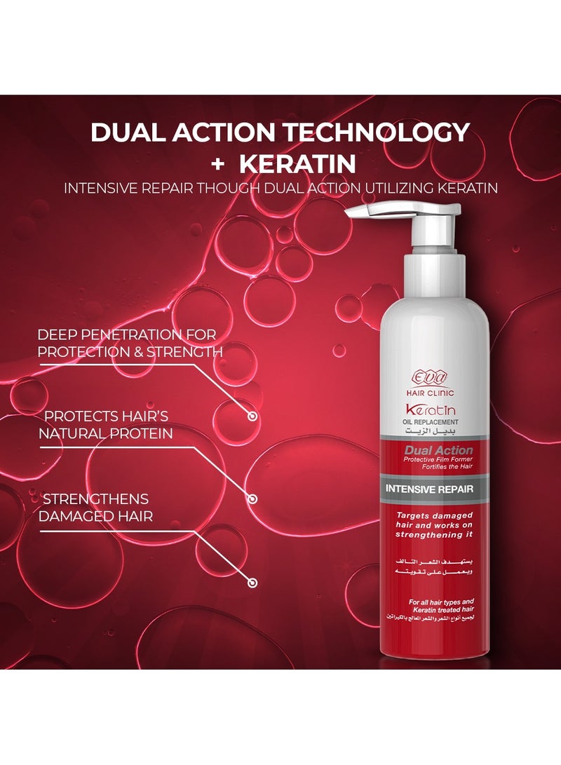 Eva زيت الكيراتين من عيادة الشعر لاستبدال الشعر التالف - Image 4