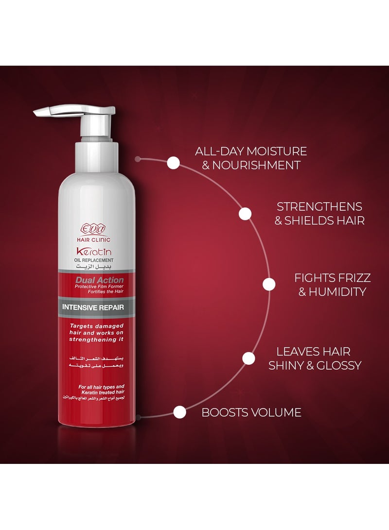 Eva زيت الكيراتين من عيادة الشعر لاستبدال الشعر التالف - Image 3
