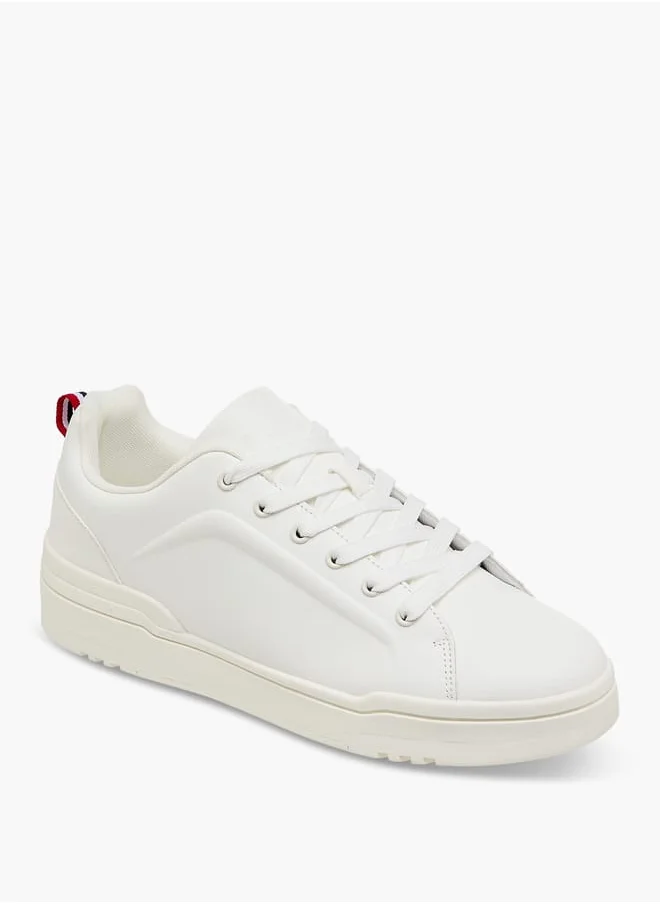 LBL by Shoexpress Men's Solid Sneakers With Lace-Up Closure