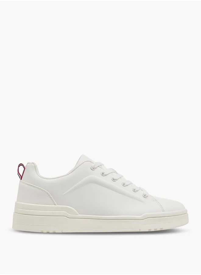 LBL by Shoexpress Men's Solid Sneakers With Lace-Up Closure