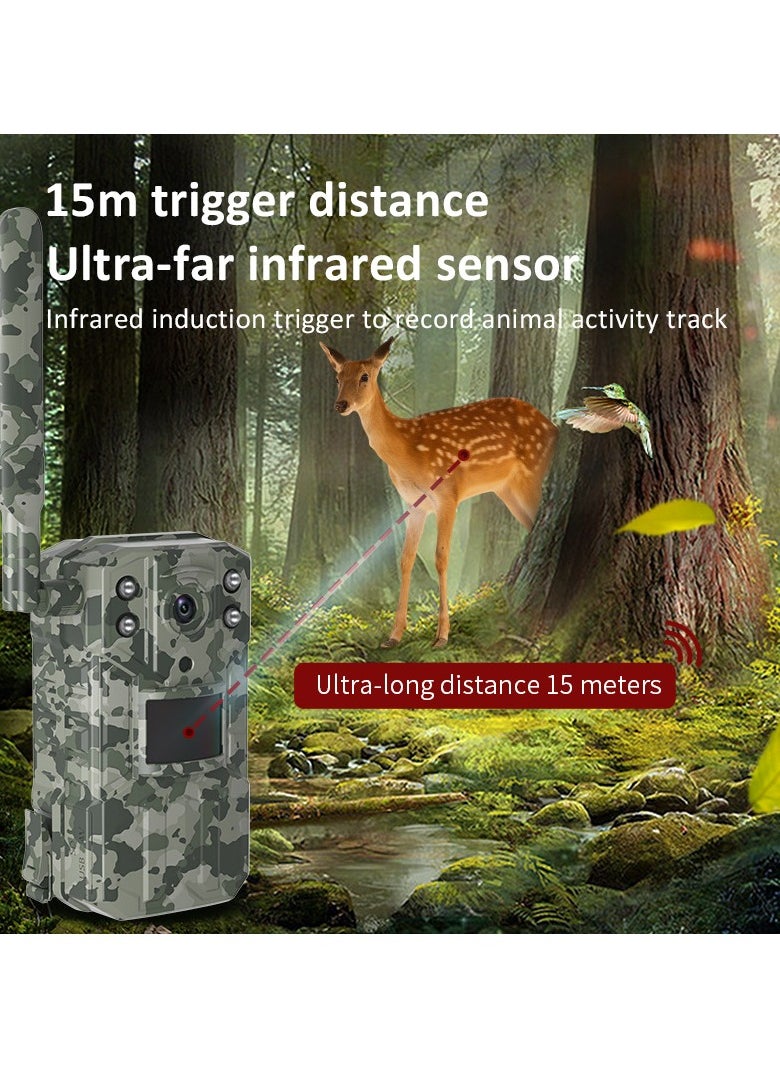AROAQ Wild Waterproof Hunting Camera HD Infrared Night Vision Animal Sensing Outdoor Orchard Security Monitoring  - Image 2