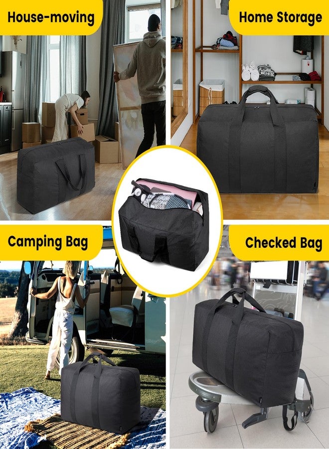 Vorspack Extra Large Duffle Bag for Travel - 100L Duffel Bag for Men Gear Bag for Storage Foldable Weekender Bag for Overnight Camping - Black - Image 5