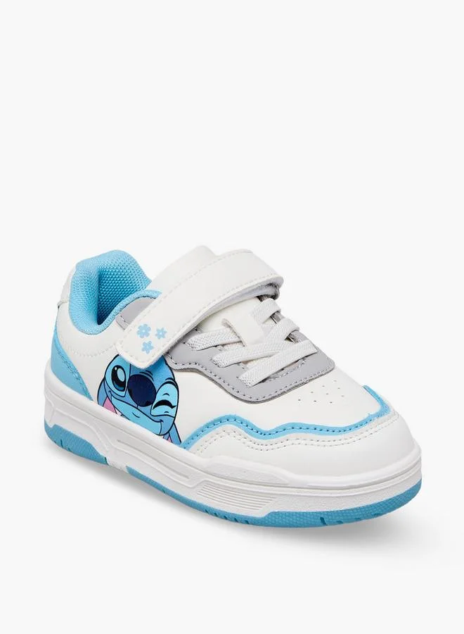 Disney Disney Girls Stitch Print Hook & Loop Ankle Sneakers