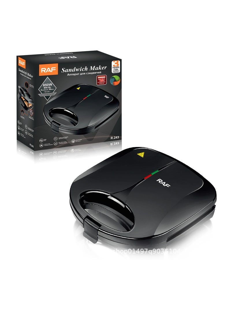 آر إيه أف ماكينة ساندويتش تسخين منزلية على الوجهين ماكينة إفطار متعددة الوظائف ماكينة الخبز - Image 2
