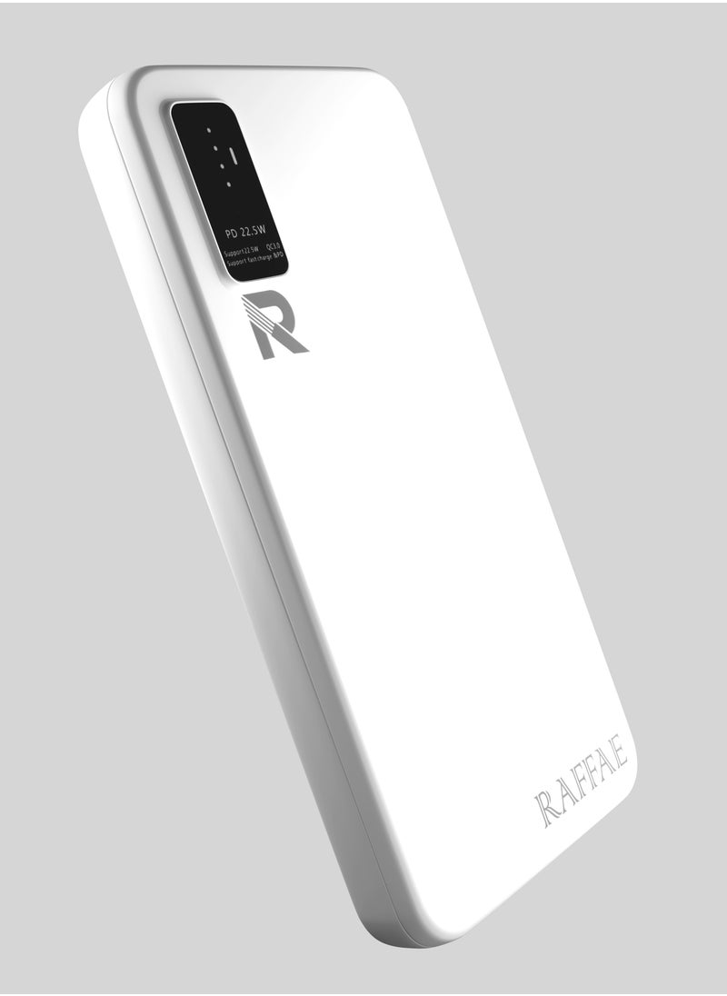 RAFFAE - 10000mAh Wireless Power Bank (Power Core 10k) With 25W Usb-C Port, LED indicator, AntiSlip Suction Cup, Magnetic Battery pack for iPhone 15/15 Pro/15 Pro Max/14/13/12, Samsung, etc. - Image 1