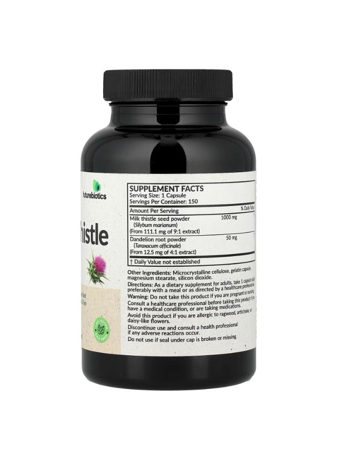 فيوتشر بايوتكس فيوتشربيوتكس، شوك الحليب، 150 كبسولة (1000 ملغ لكل كبسولة) - Image 2