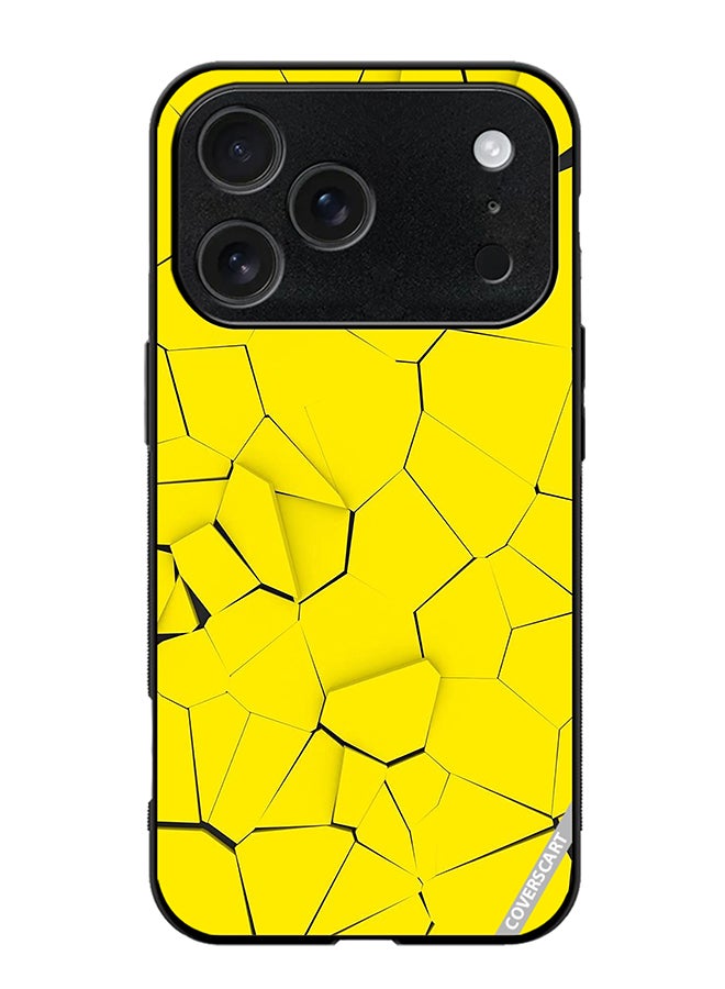 Protective Case Cover For Apple iPhone 17 Pro Max Abstract Design Yellow