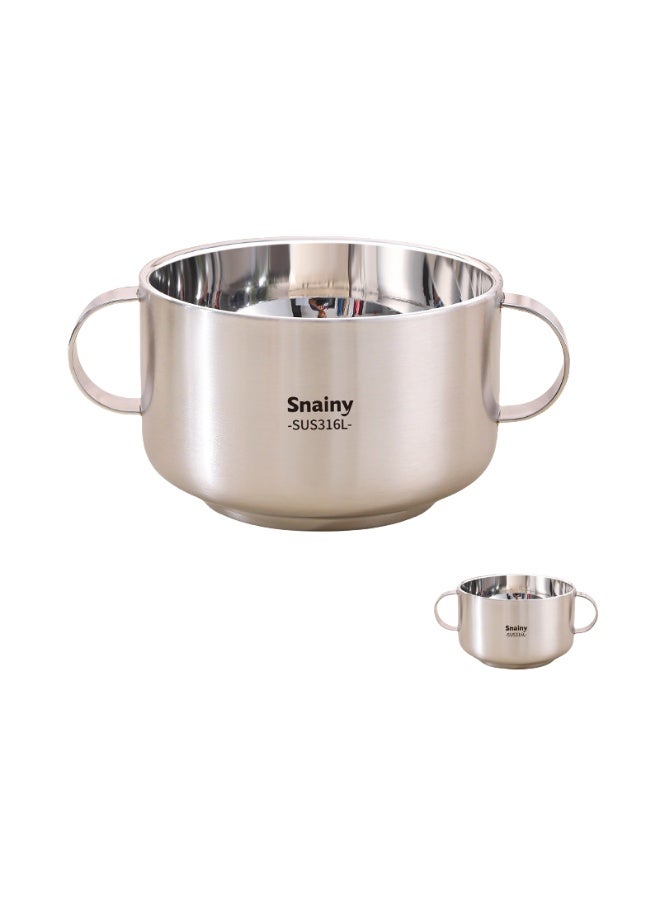 KUYING New 316 Stainless Steel baby Specific Complementary Food Bowl 