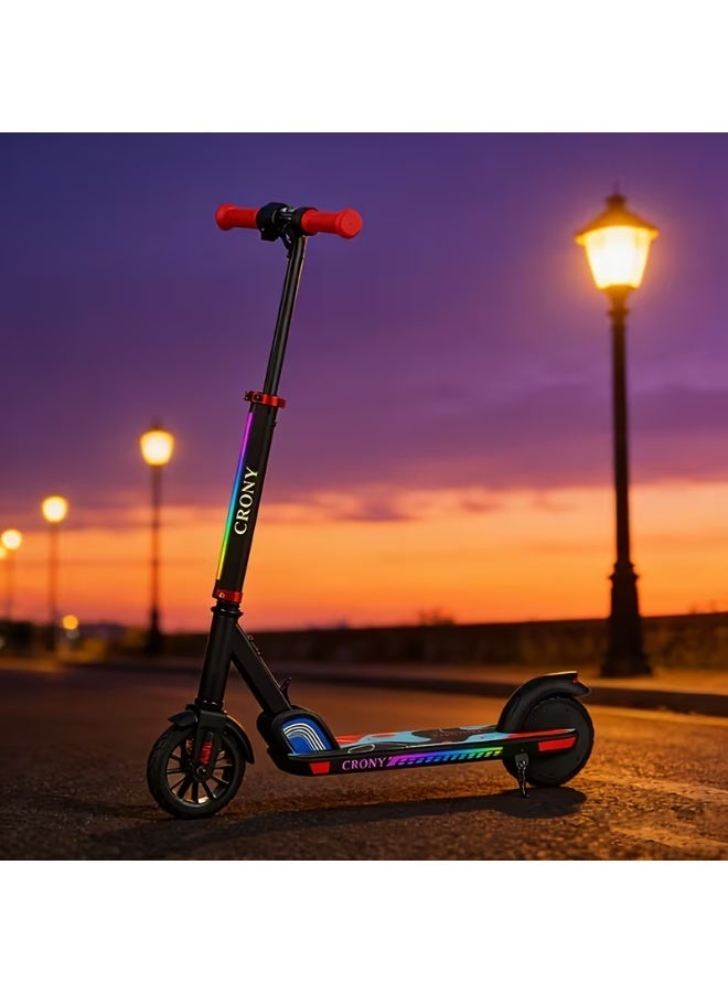 Crony S2 Electric Scooter | Foldable, Aluminum Alloy, Double Brake, Rechargeable Lithium Battery, Essential for Short Trips and Light Travel, Suitable for Adults and Teenagers, Ideal Festival Gift - Image 4